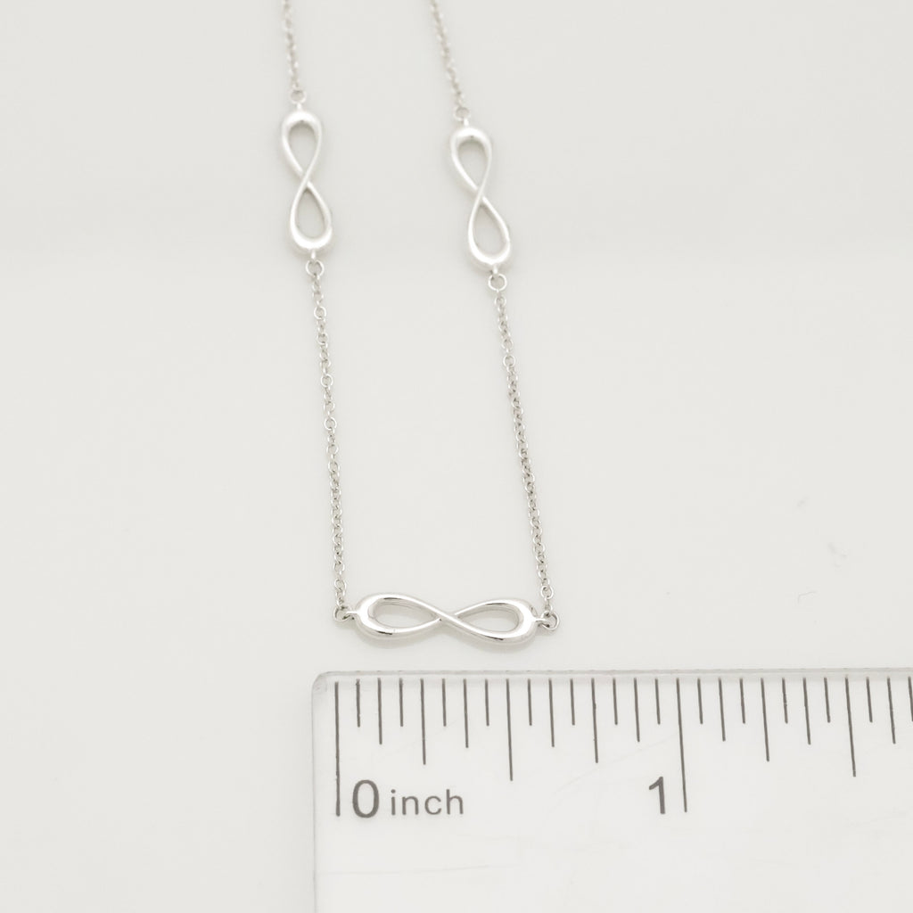 TIFFANY&Co. 3連 トリプル インフィニティ エンドレス ブレスレット AG925