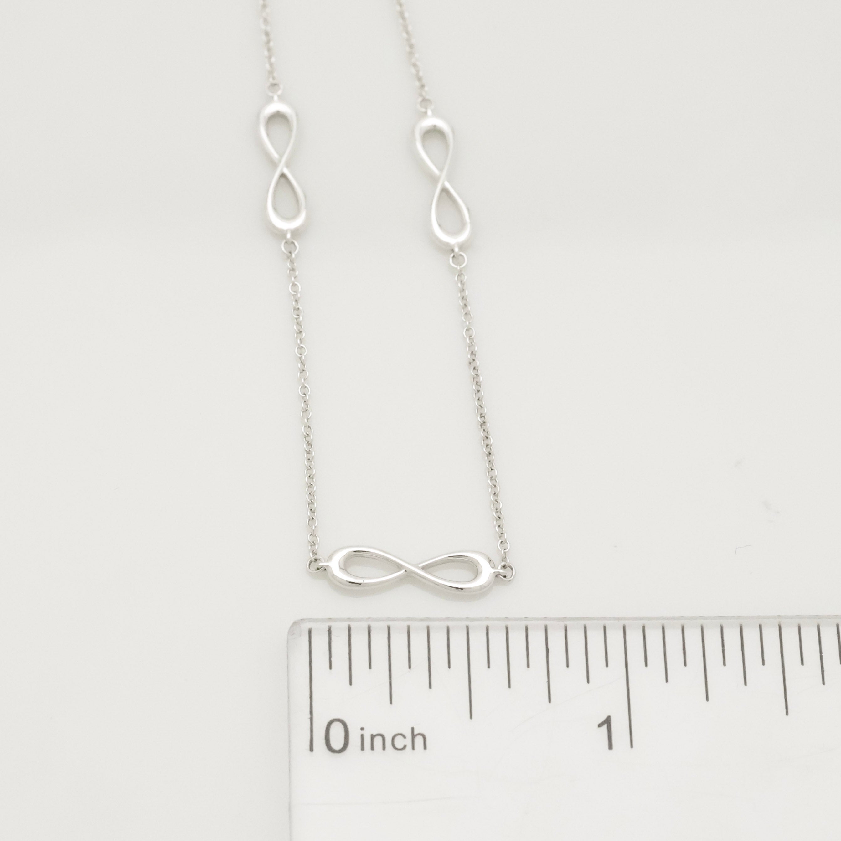 TIFFANY&Co. 3連 トリプル インフィニティ エンドレス ブレスレット AG925