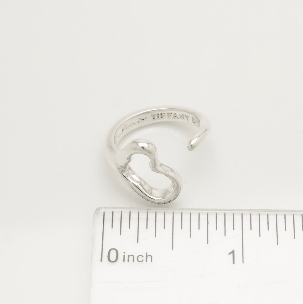 Tiffany & Co. Peretti Open Heart Ring Sterling Silver 925