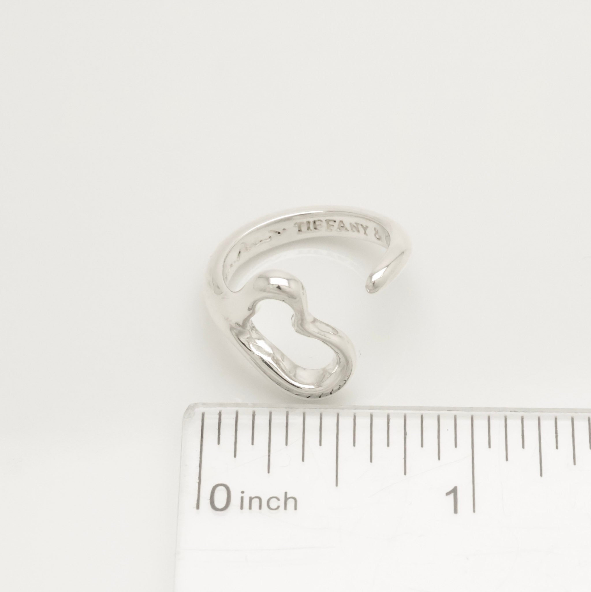 Tiffany & Co. Peretti Open Heart Ring Sterling Silver 925