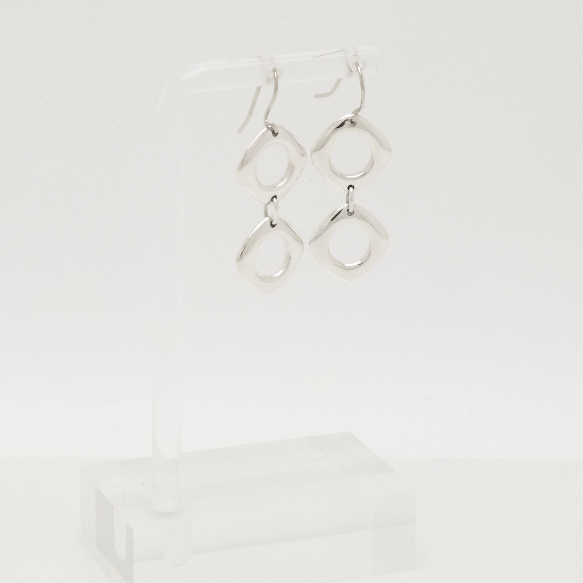 TIFFANY&Co. ダブル クッション スクエア フック ピアス AG925