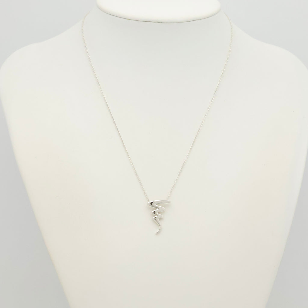 Tiffany & Co. Picasso Scribble Zig Zag Necklace Sterling Silver 925