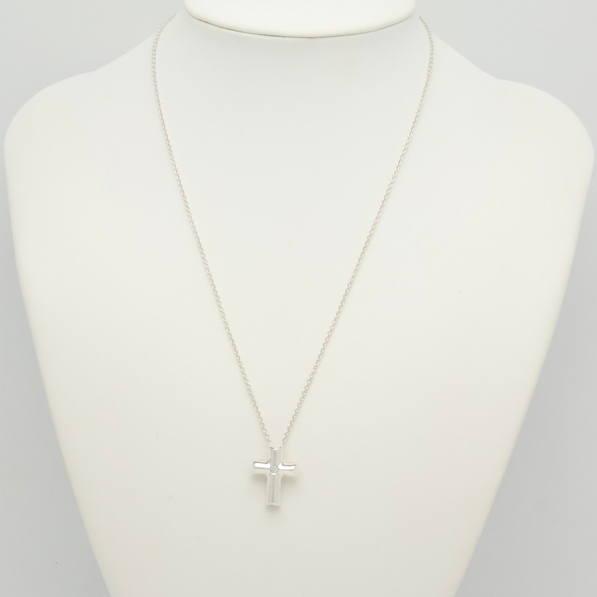 TIFFANY&Co. パロマピカソ テンダネス クロス 1Pダイヤモンド パロマピカソ ネックレス AG925