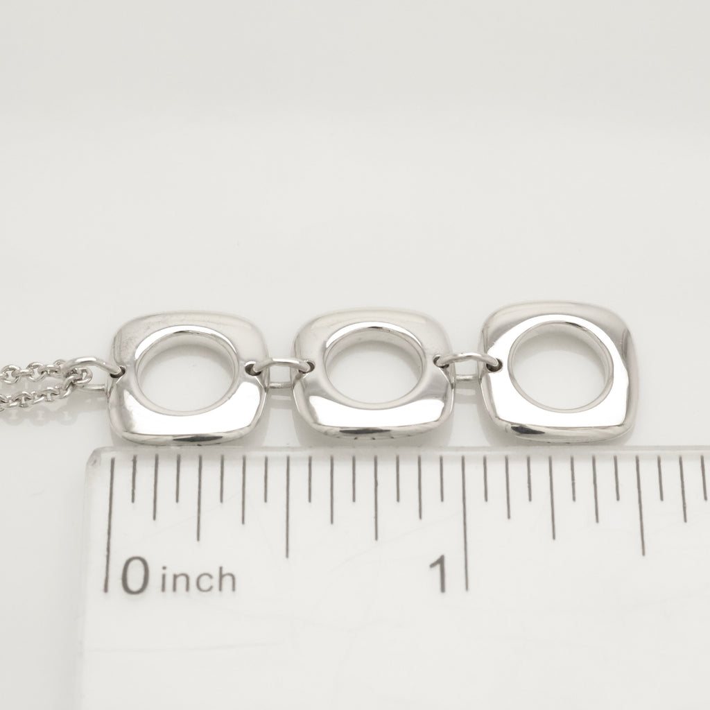 TIFFANY&Co. トリプル クッション スクエア ネックレス AG925