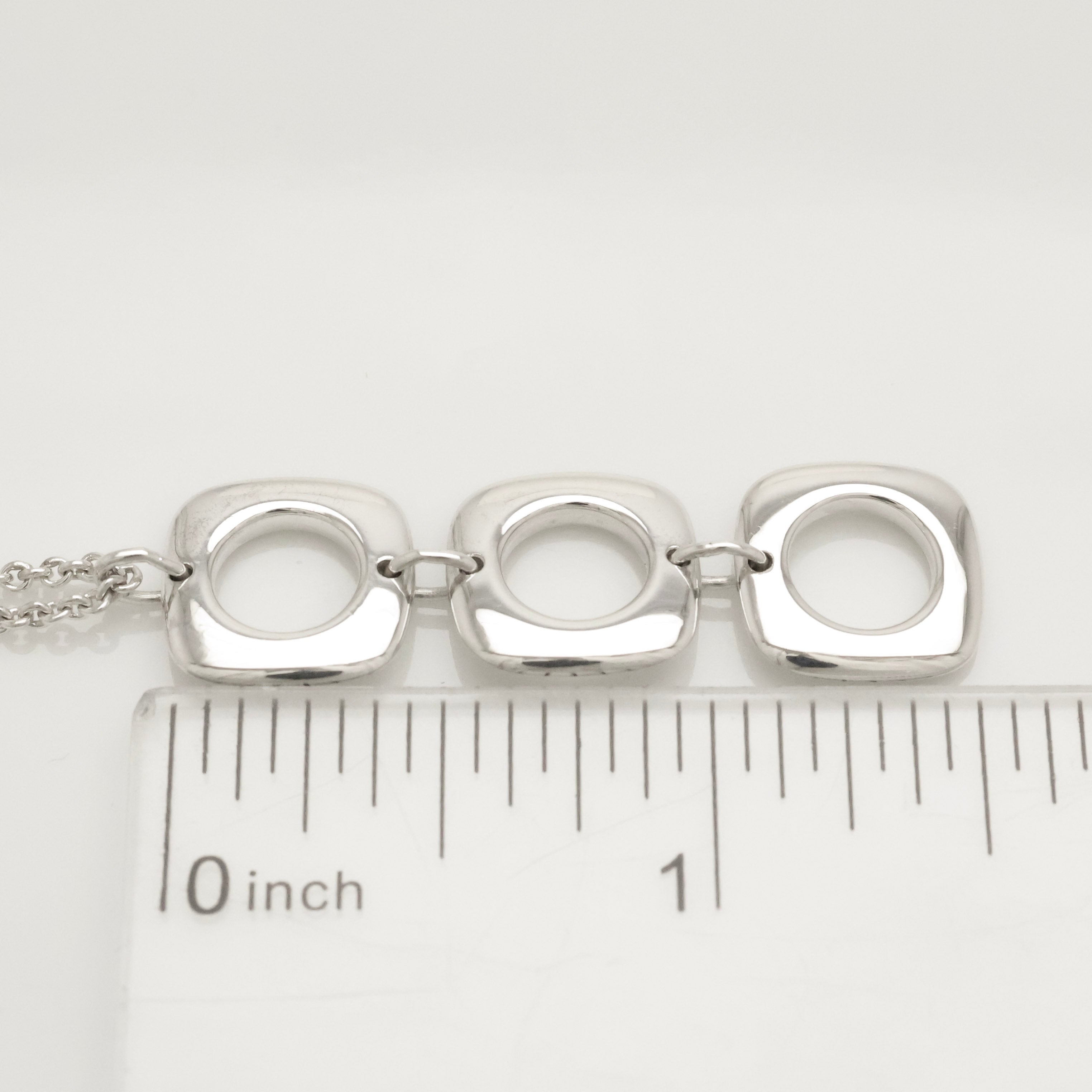 TIFFANY&Co. トリプル クッション スクエア ネックレス AG925