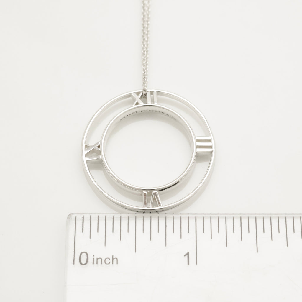 TIFFANY&Co. オープン アトラス メダリオン サークル ネックレス AG925