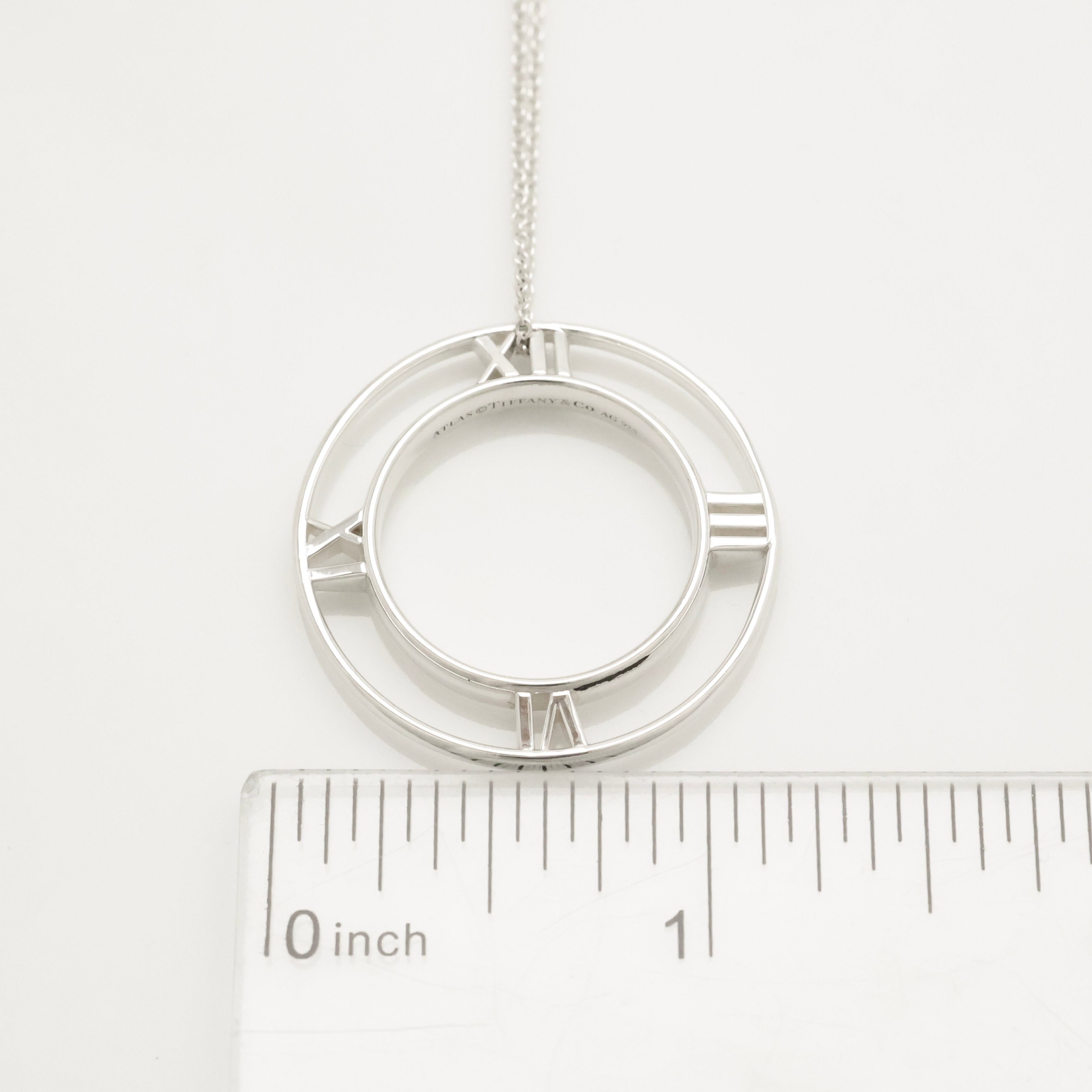 TIFFANY&Co. オープン アトラス メダリオン サークル ネックレス AG925