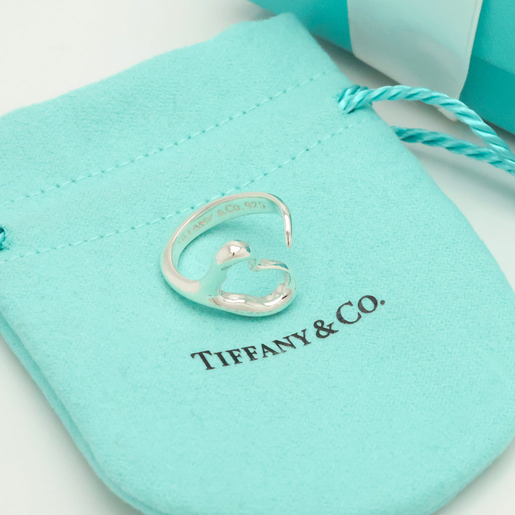 TIFFANY&Co. オープンハート エルサペレッティ リング 7 号 AG92