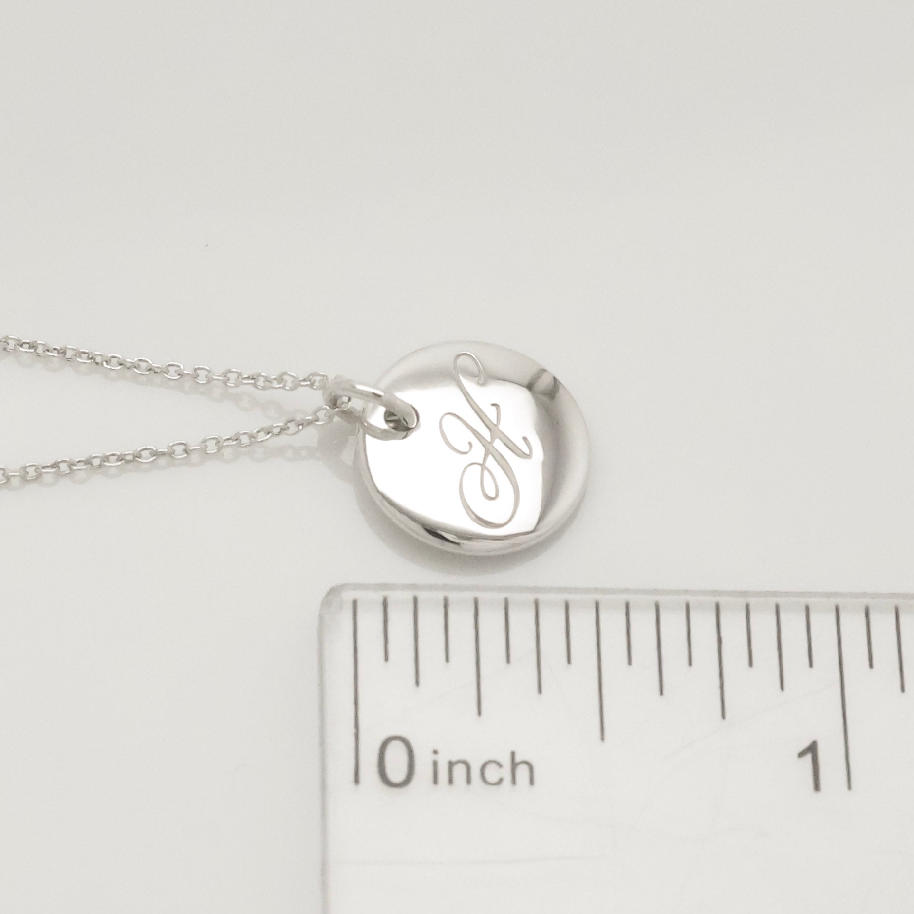 TIFFANY&Co. ノーツ レター ラウンド イニシャル H ディスク ネックレス AG925