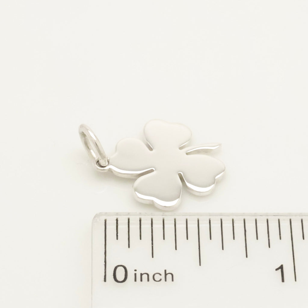 Tiffany & Co. Four Leaf Clover Pendant Charm Sterling Silver 925 