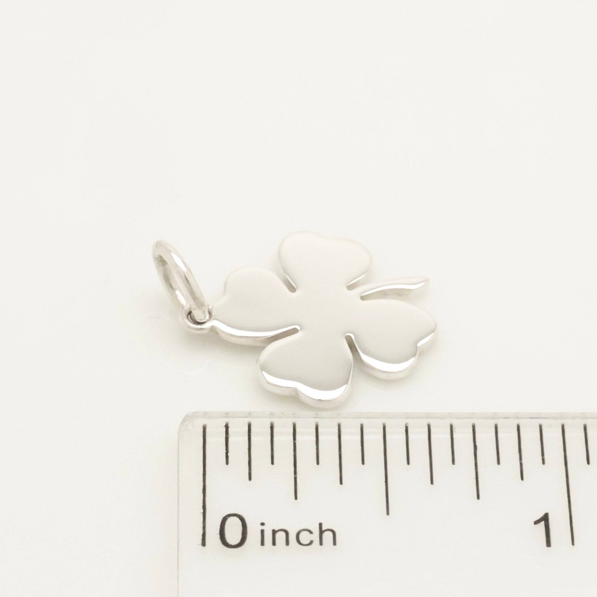 Tiffany & Co. Four Leaf Clover Pendant Charm Sterling Silver 925 
