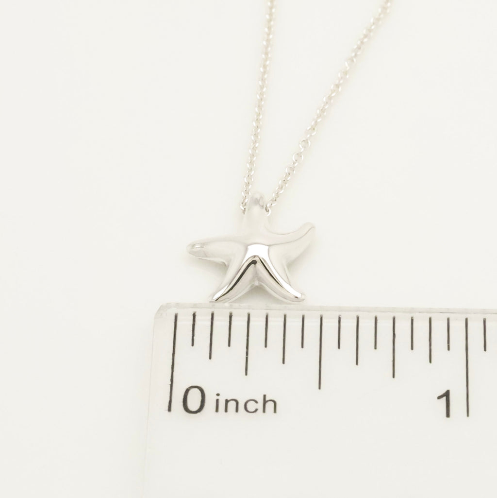 Tiffany & Co. Starfish Pendant Necklace Sterling Silve 925