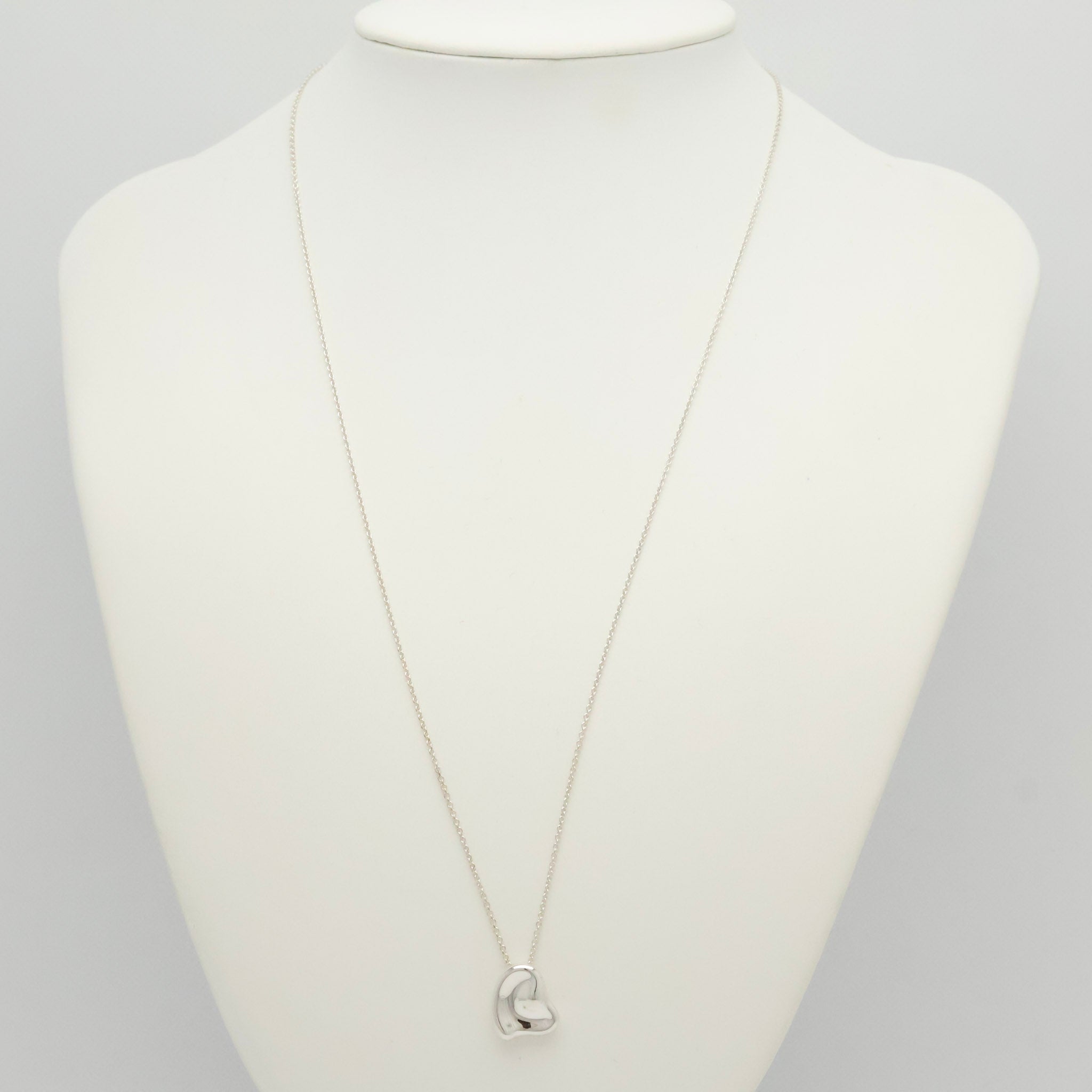  Tiffany & Co. Full Heart Pendant Necklace Sterling Silver 925