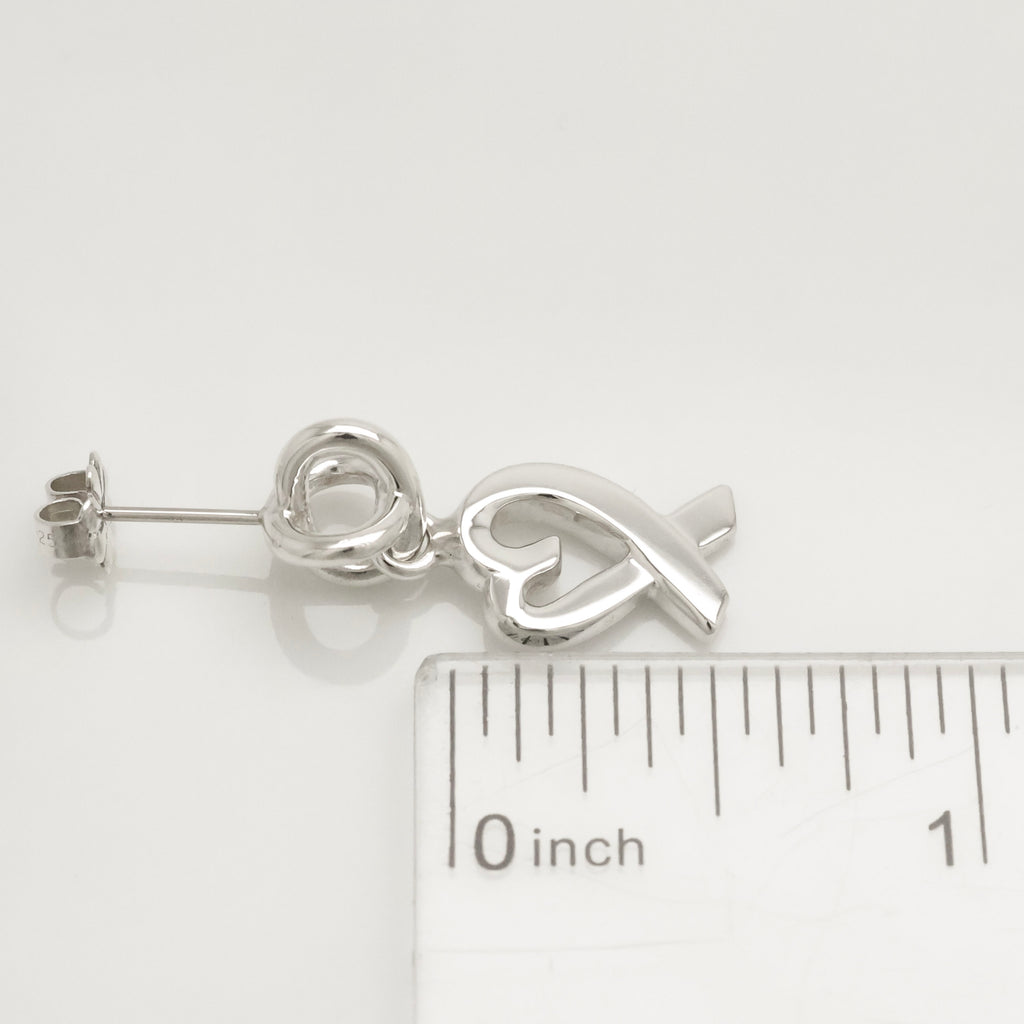 TIFFANY&Co. ラビングハート パロマピカソ ドロップ スタッド ピアス AG925