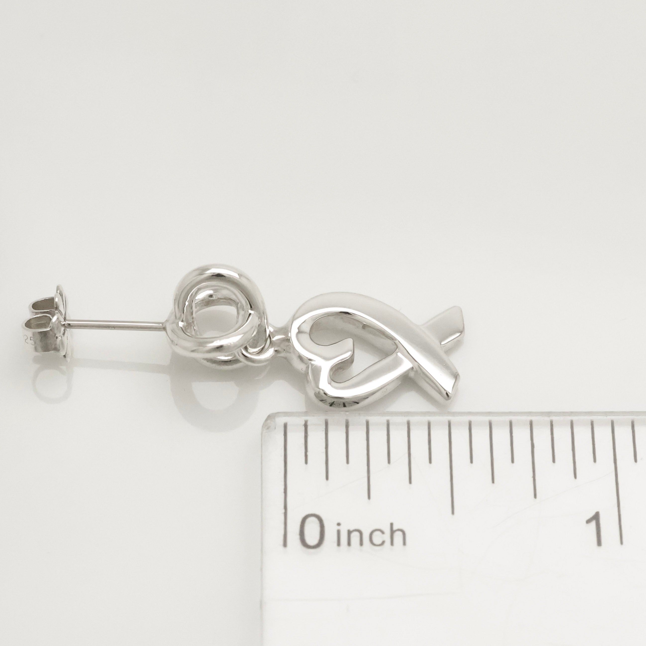 TIFFANY&Co. ラビングハート パロマピカソ ドロップ スタッド ピアス AG925