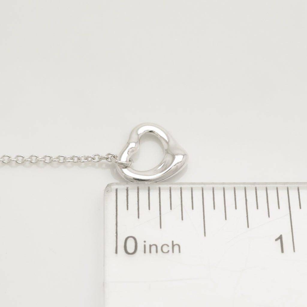 TIFFANY&Co. オープンハート エルサペレッティ ドロップ フック ピアス AG925