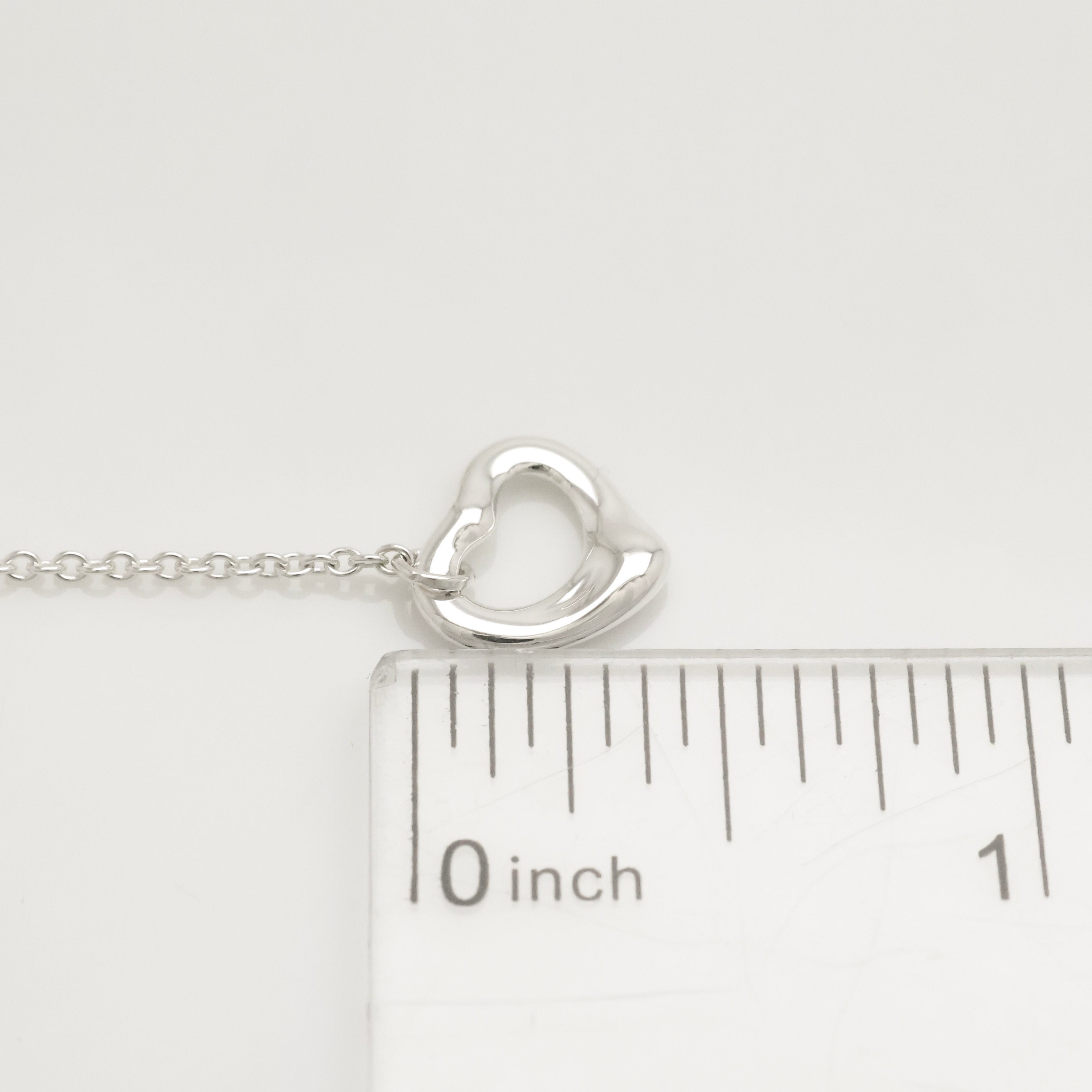 TIFFANY&Co. オープンハート エルサペレッティ ドロップ フック ピアス AG925