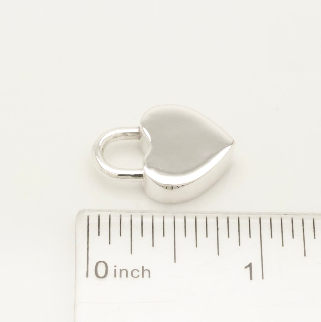 Tiffany & Co. Heart Lock Padlock Pendant Charm Sterling Silver 925