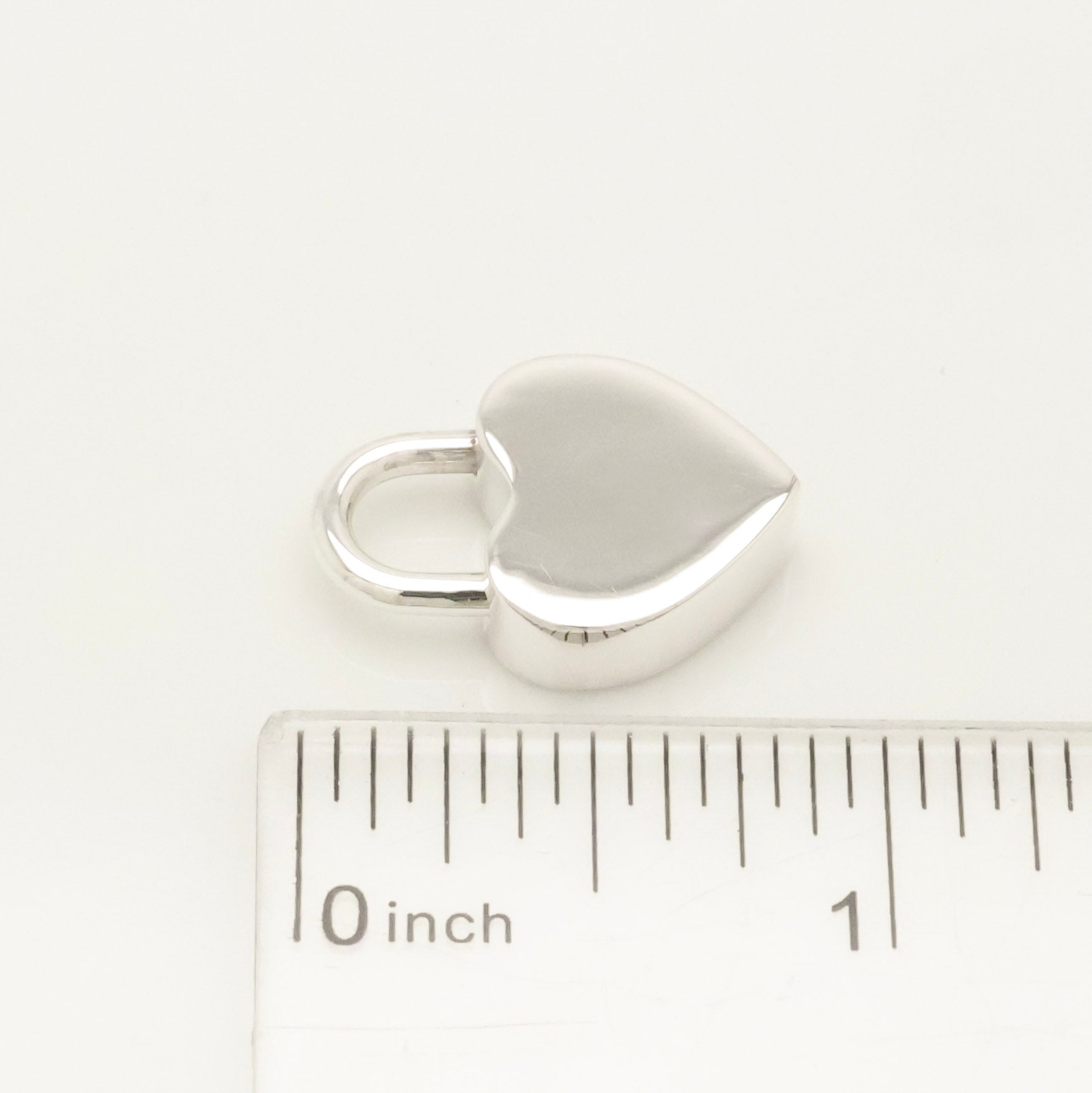 Tiffany & Co. Heart Lock Padlock Pendant Charm Sterling Silver 925