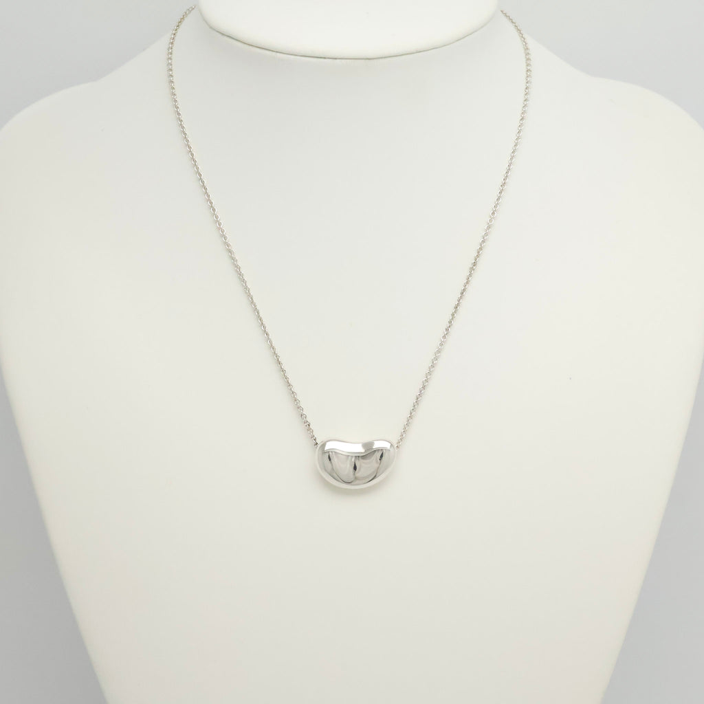  Tiffany & Co. Peretti Large  Bean Necklace  Sterling Silver 925 
