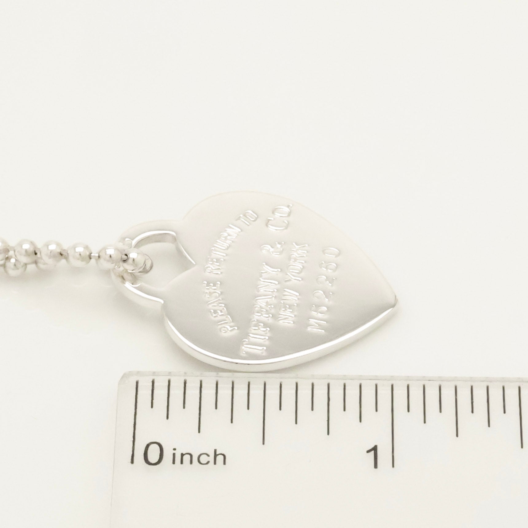 TIFFANY&Co. リターントゥ ティファニー ハート タグ ボール チェーン ネックレス AG925