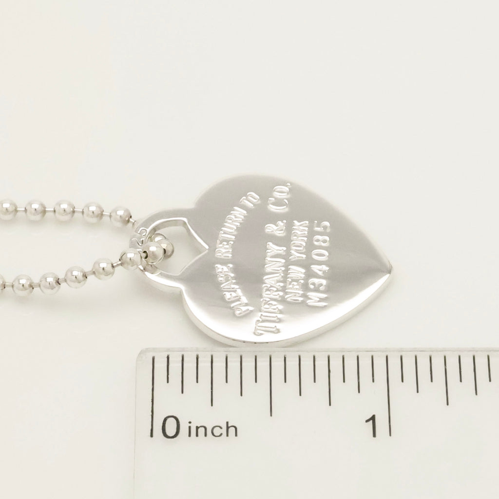 TIFFANY&Co. リターントゥ ティファニー ハート タグ ボール チェーン ネックレス AG925