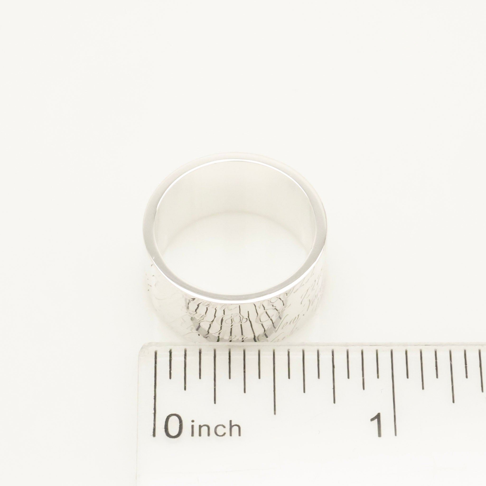 Tiffany & Co. Atlas Wide Ring Size 6.25 Sterling Silver 925