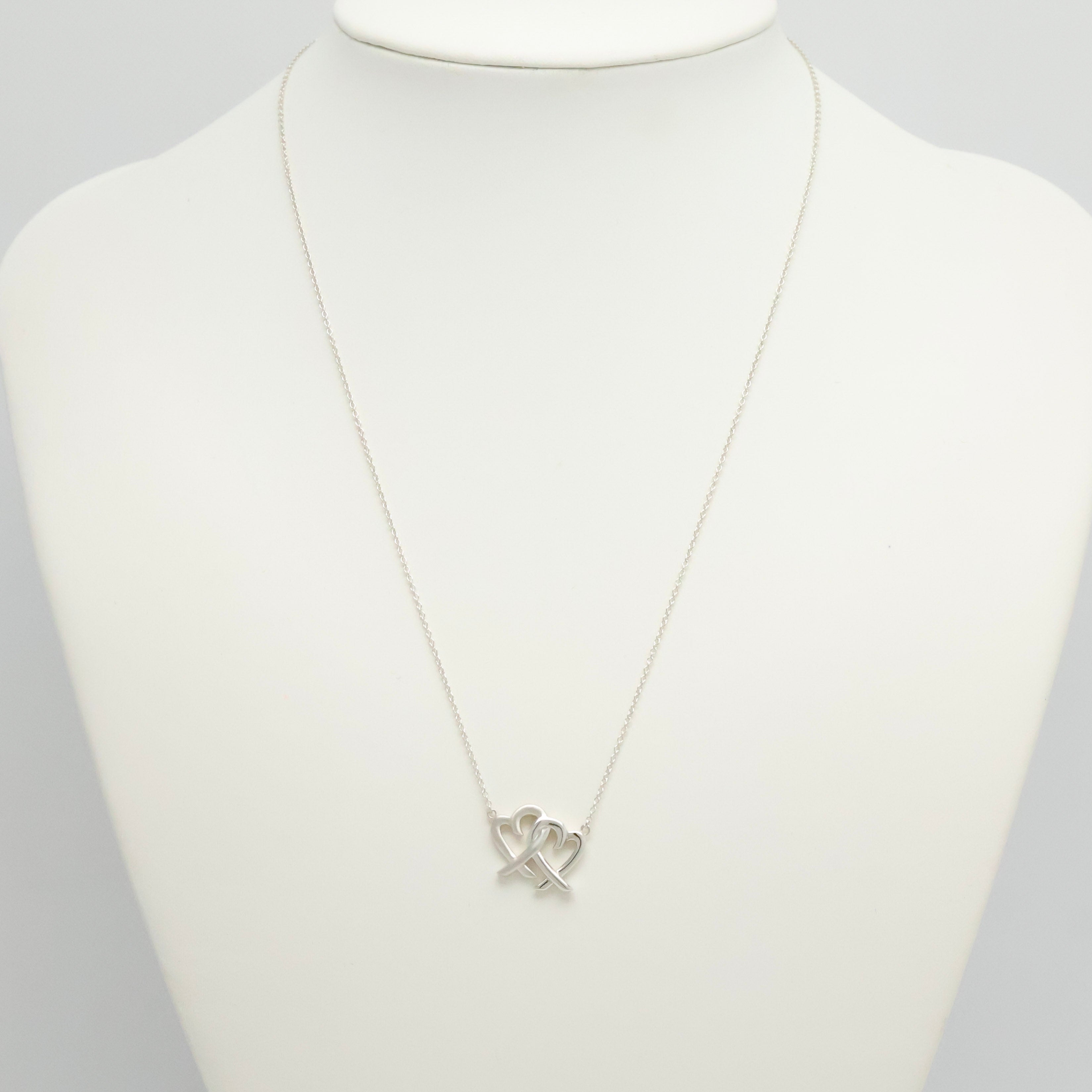 TIFFANY&Co. ダブル ラビングハート パロマピカソ ネックレス AG925