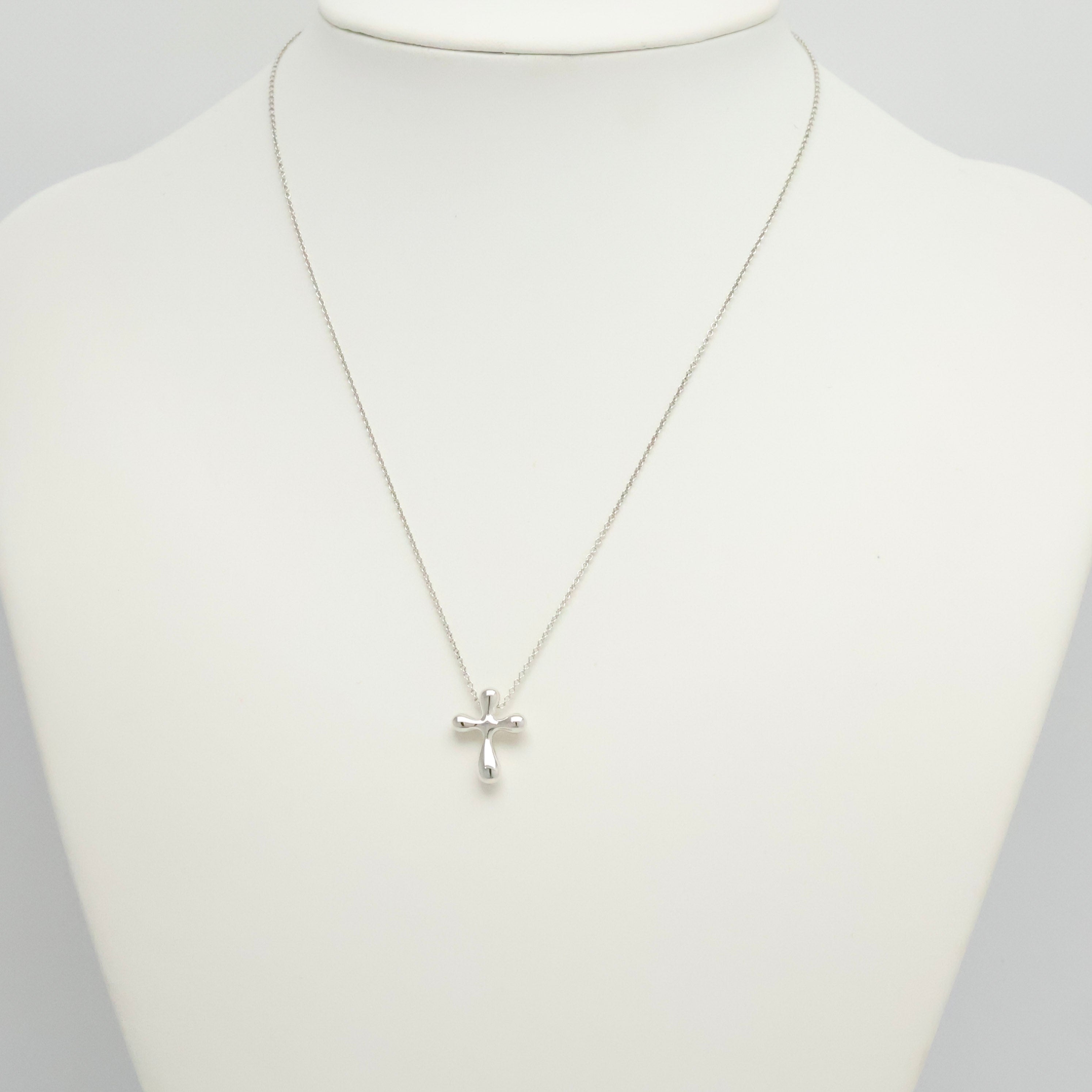 TIFFANY&Co. ミニ クロス エルサペレッティ ネックレス AG925