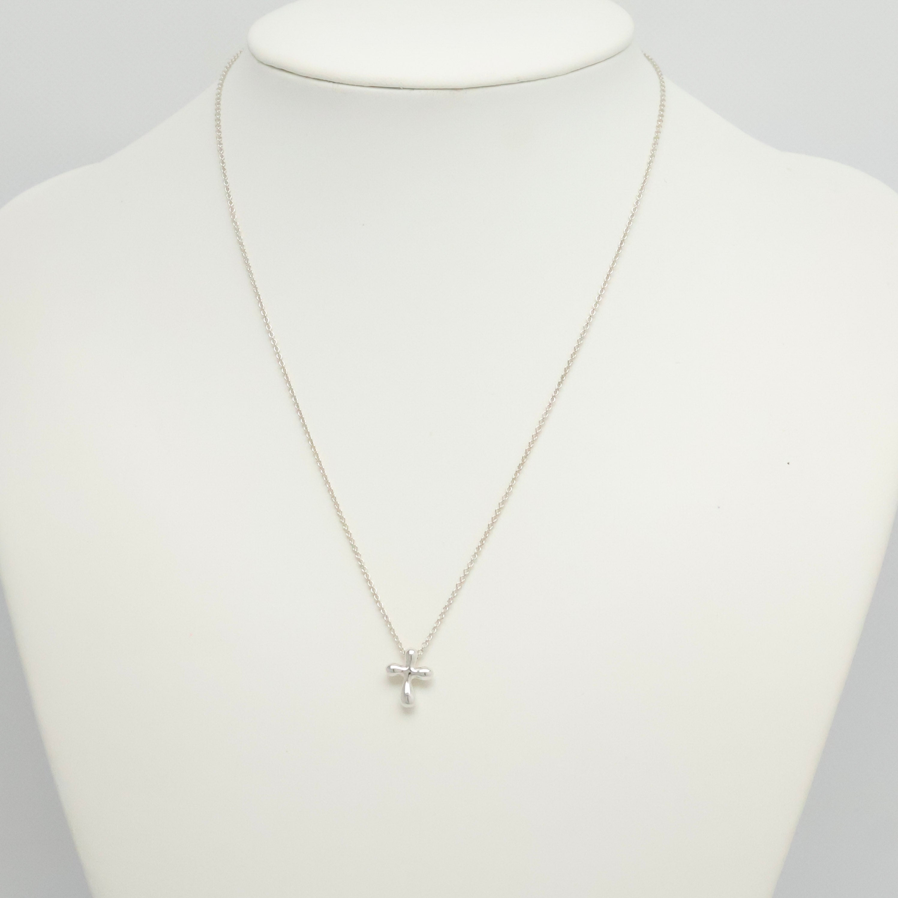 TIFFANY&Co. スモール クロス エルサペレッティ ネックレス AG925