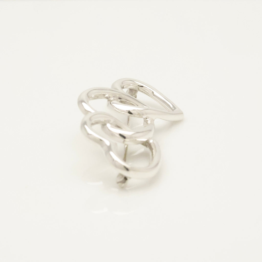 TIFFANY&Co. トリプル オープン ハート ピン ブローチ AG925