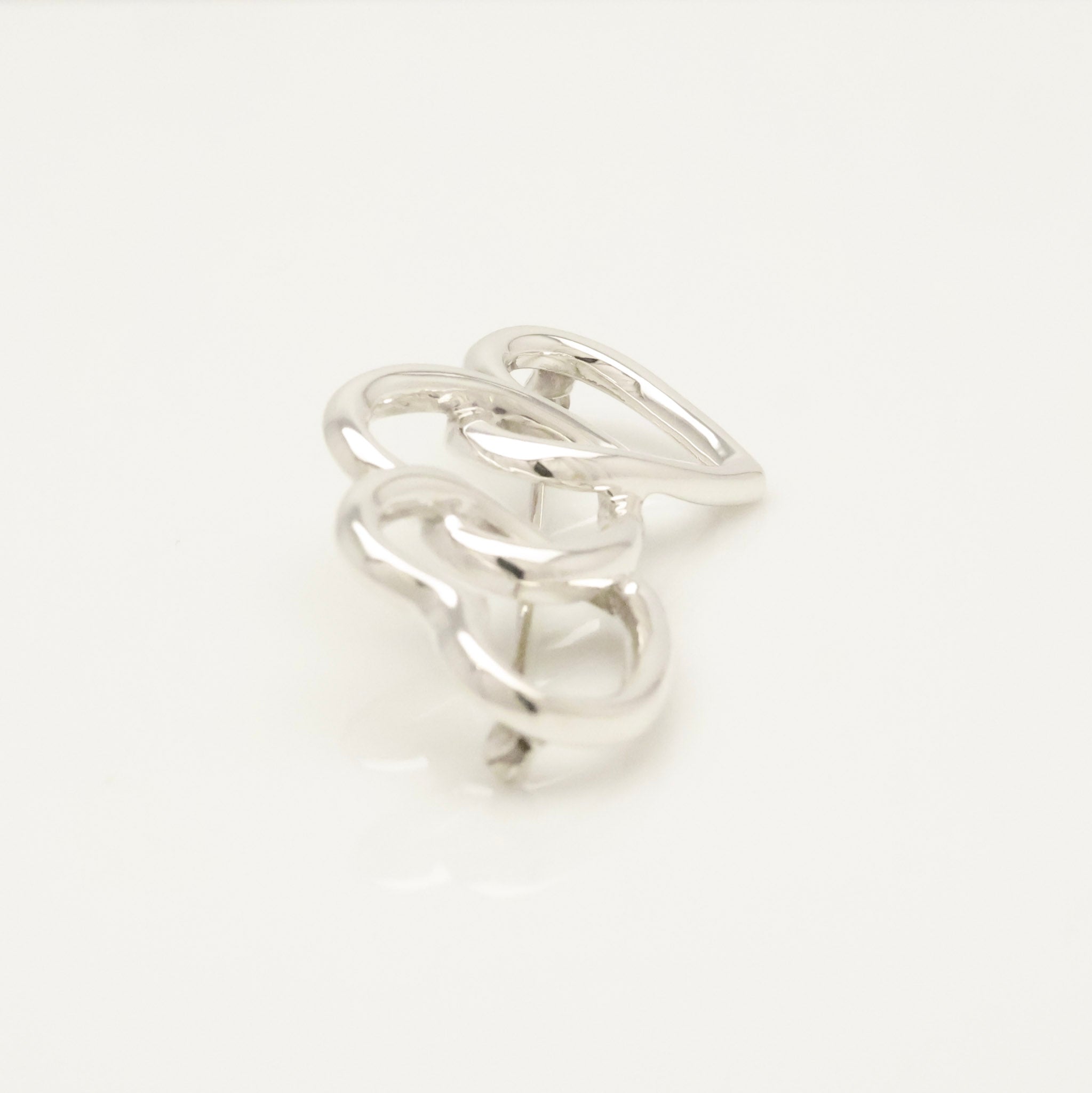 TIFFANY&Co. トリプル オープン ハート ピン ブローチ AG925