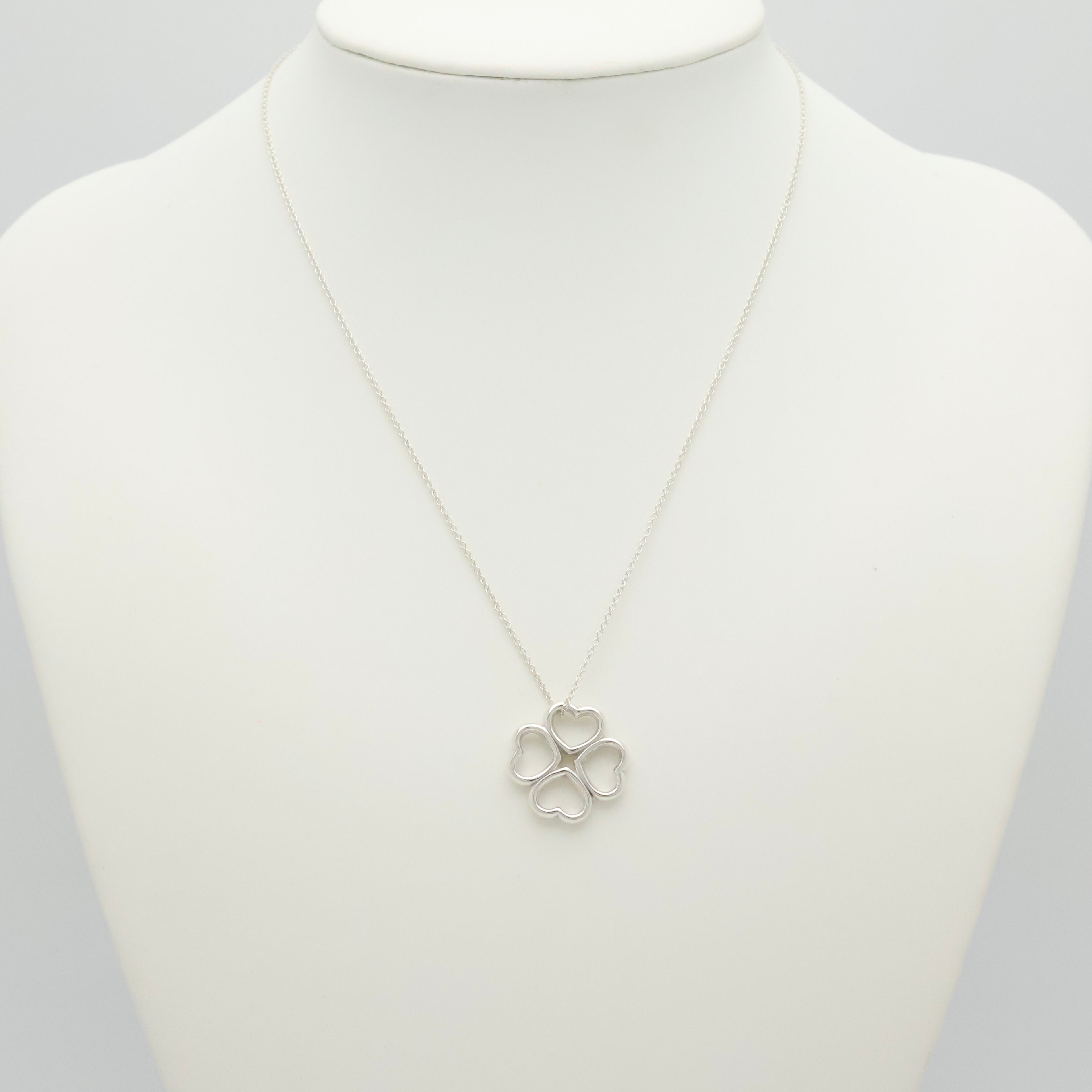 TIFFANY&Co. クローバー ハート ネックレス AG925
