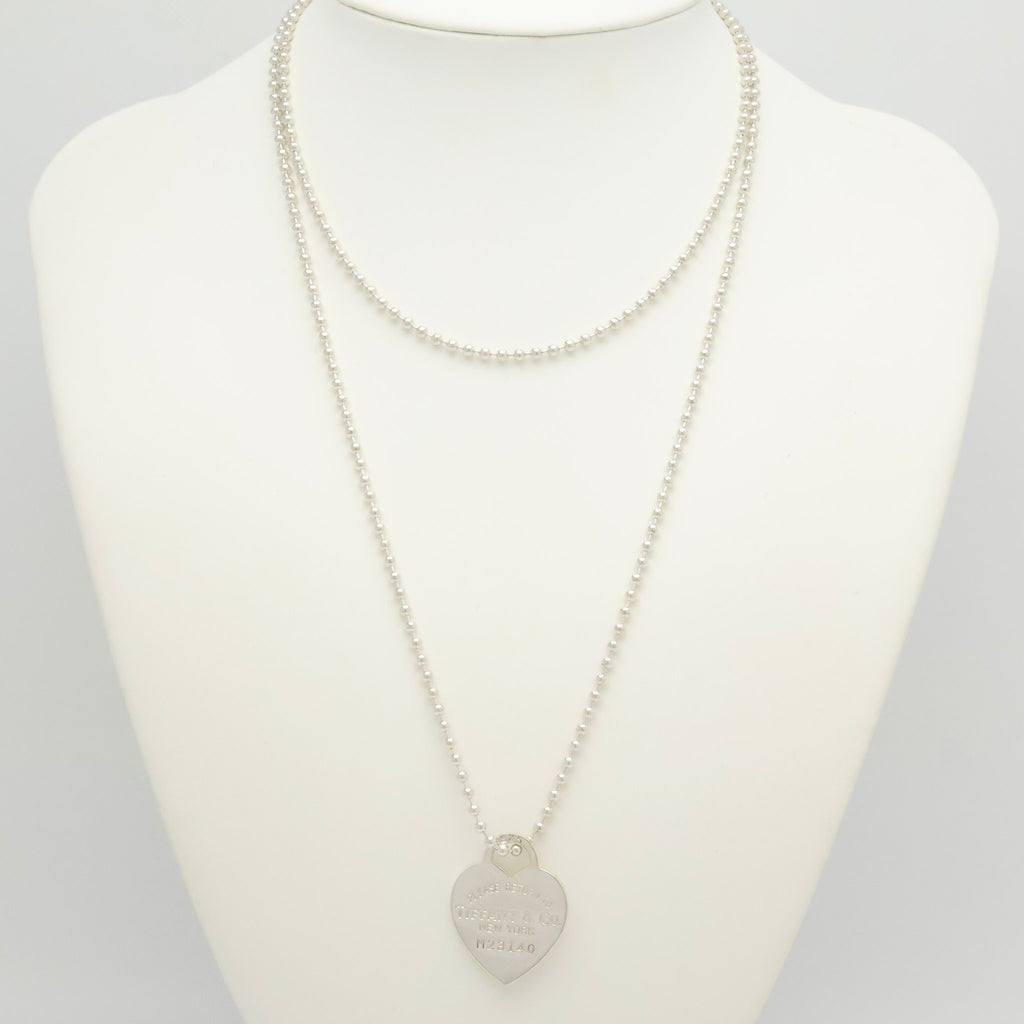TIFFANY&Co. リターントゥ ティファニー ハート タグ ボール チェーン ネックレス AG925