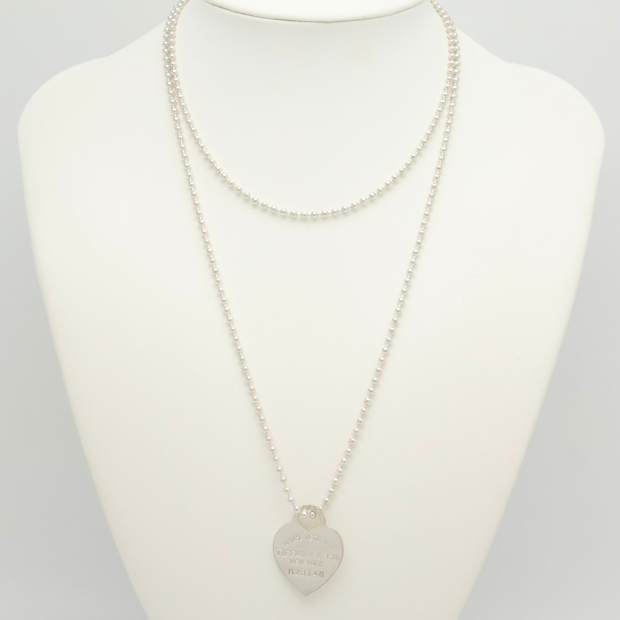 TIFFANY&Co. リターントゥ ティファニー ハート タグ ボール チェーン ネックレス AG925