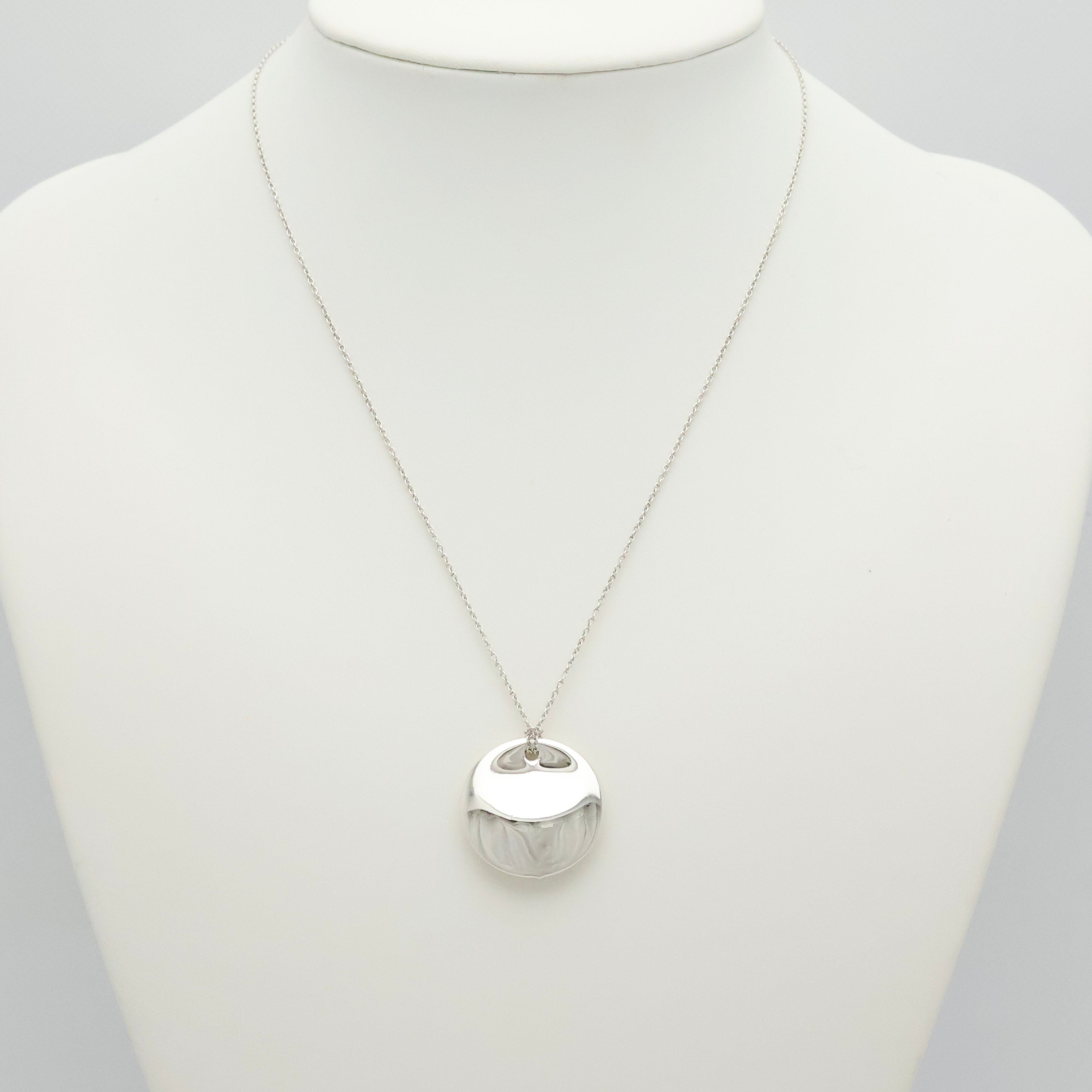 TIFFANY&Co.ラウンド ディスク エルサペレッティ ネックレス AG925