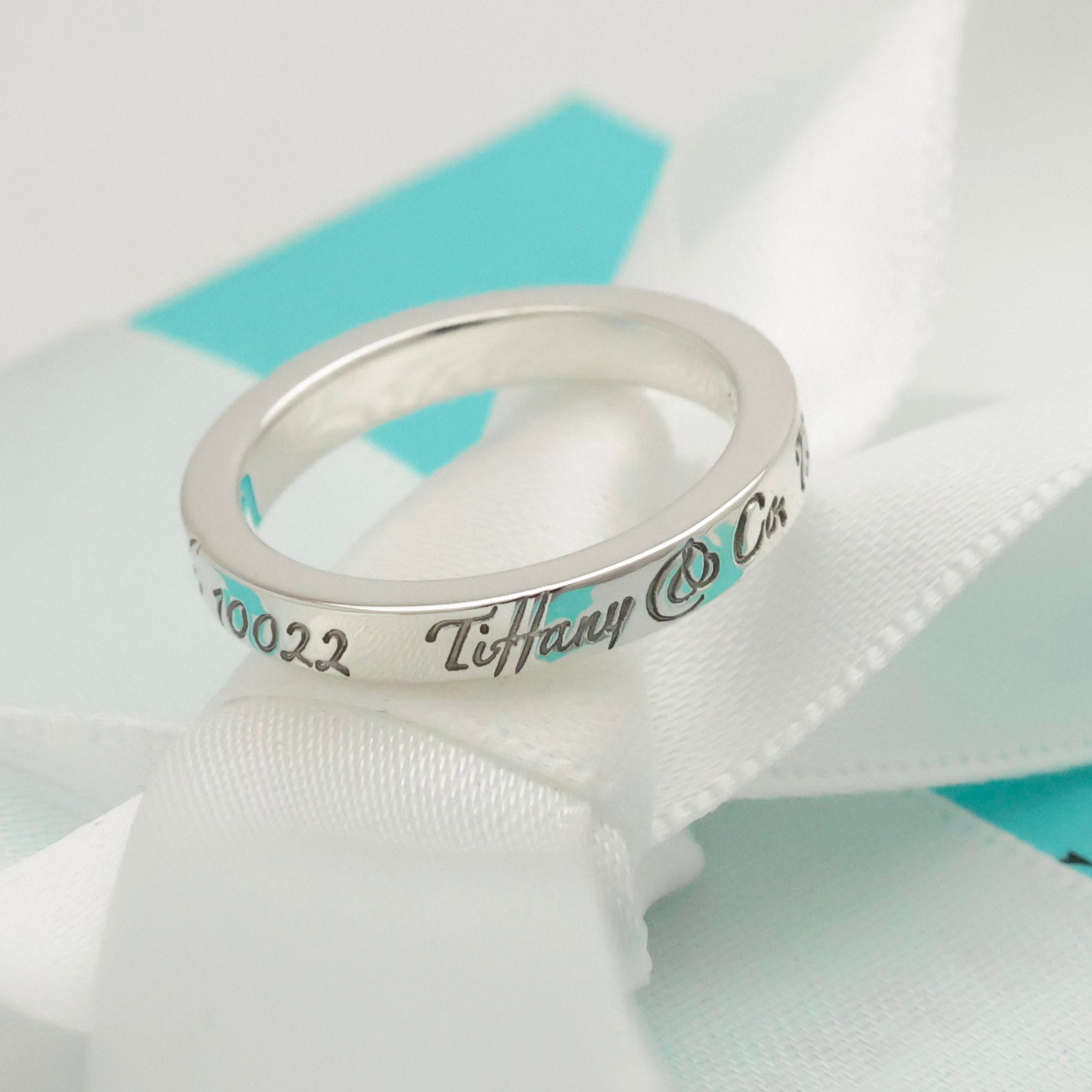 TIFFANY&Co. ノーツ NEW YORK ナロー リング 9 号 AG925