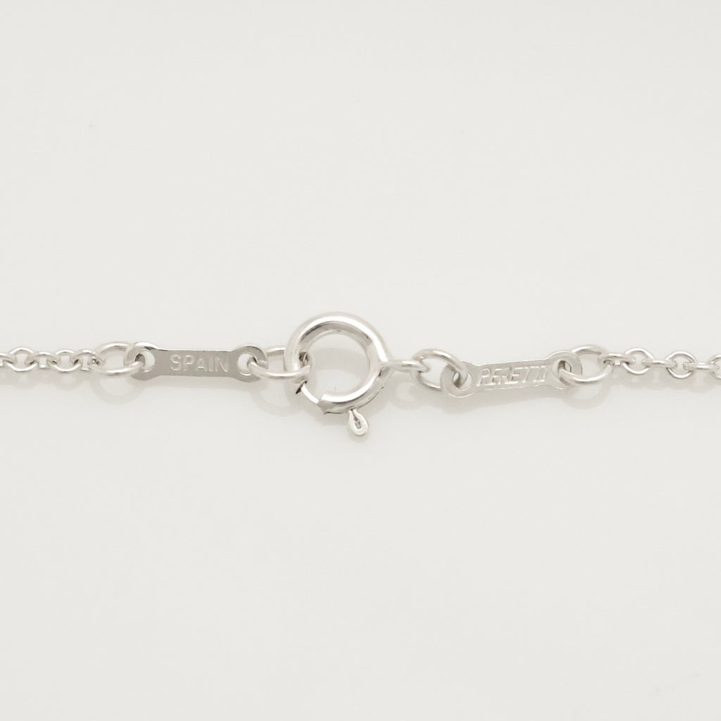 Tiffany & Co. Open Heart Pendant Necklace Sterling Silver 925