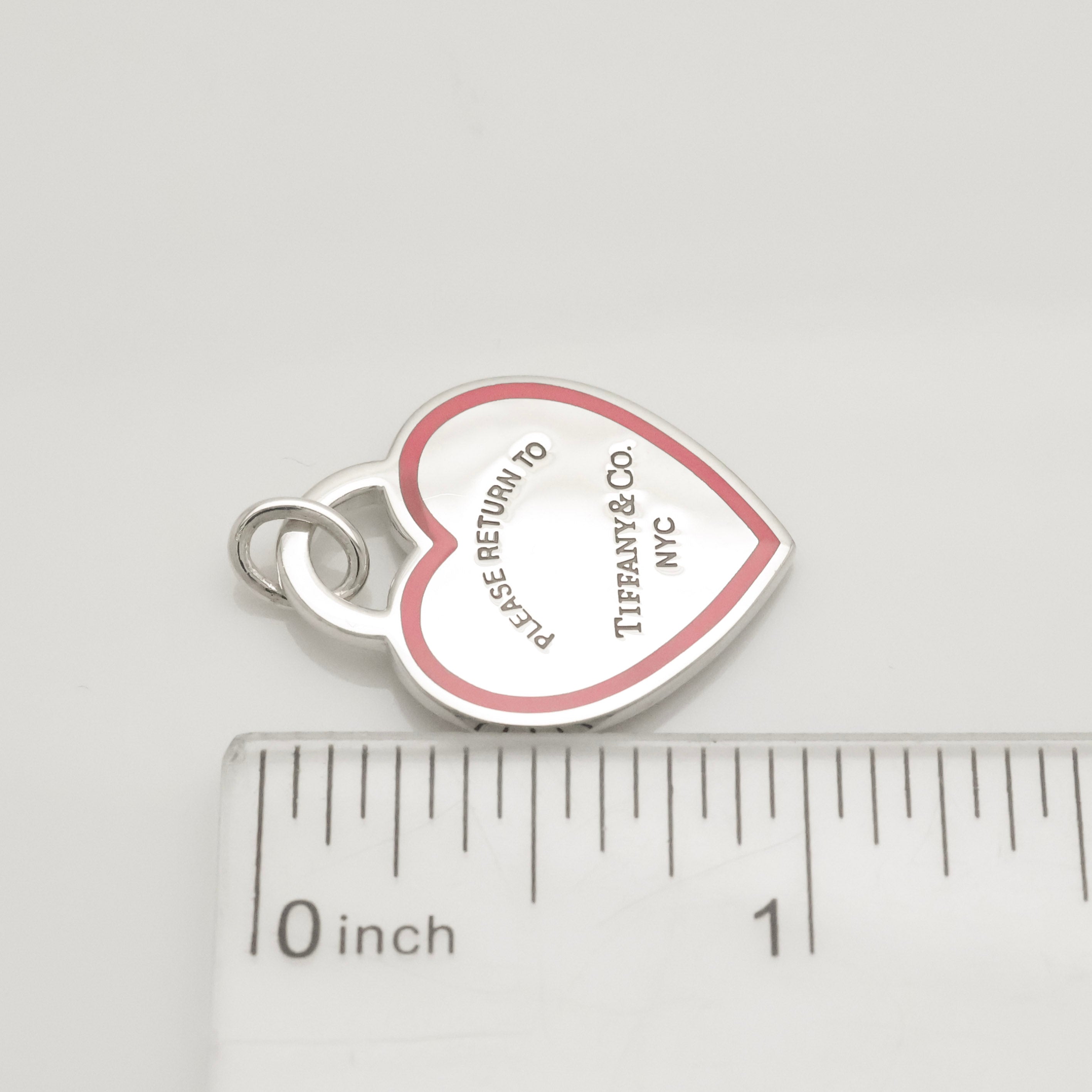 TIFFANY&Co. リターントゥ ティファニー ハート タグ ピンク エナメル チャーム AG925