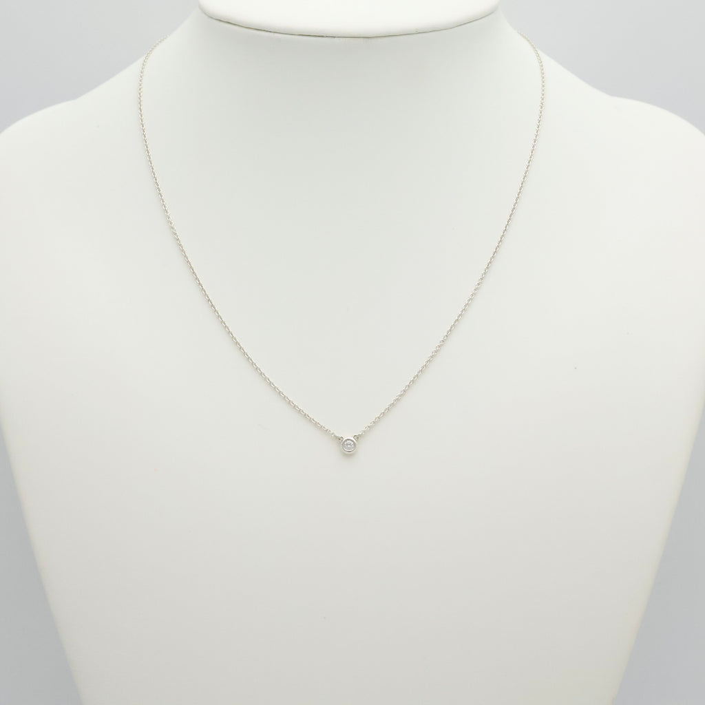 TIFFANY&Co.  バイザヤード ダイヤモンド 1P エルサペレッティ ネックレス AG925