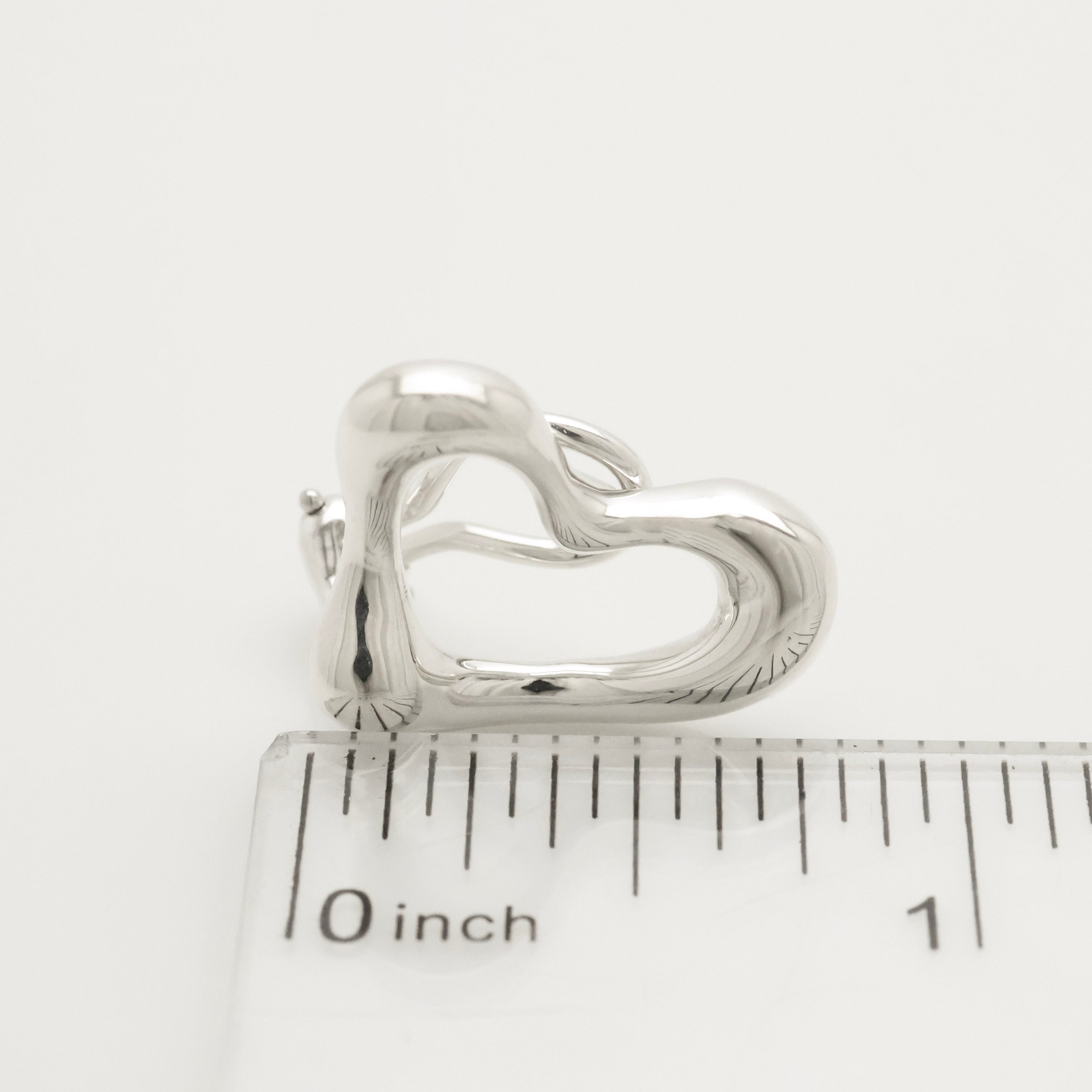 TIFFANY&Co. オープンハート エルサペレッティ クリップ イヤリング AG925