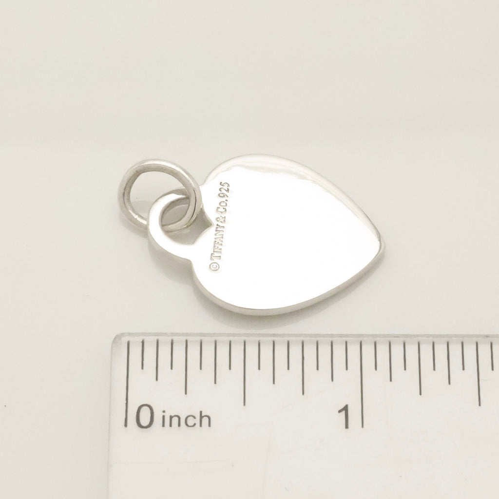 Tiffany & Co. Heart Tag Pendant Charm Sterling Silver 925 