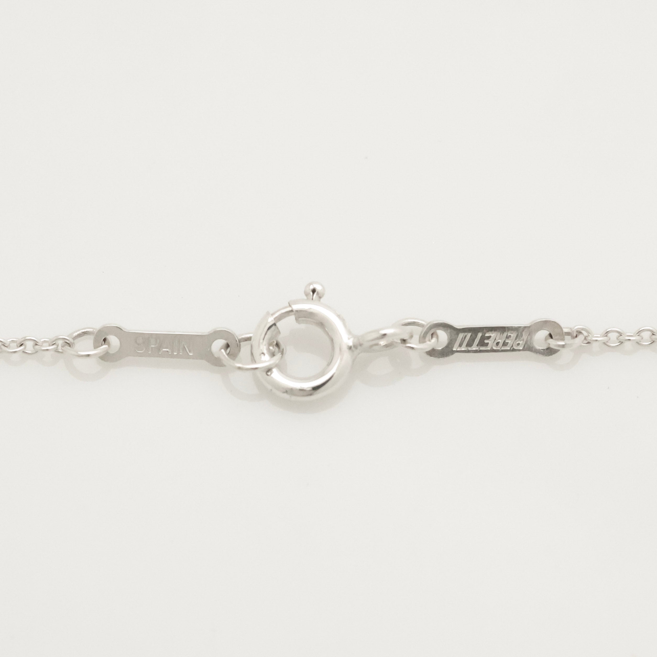 Tiffany & Co. Peretti Curved Full Heart Necklace Sterling Silver 925