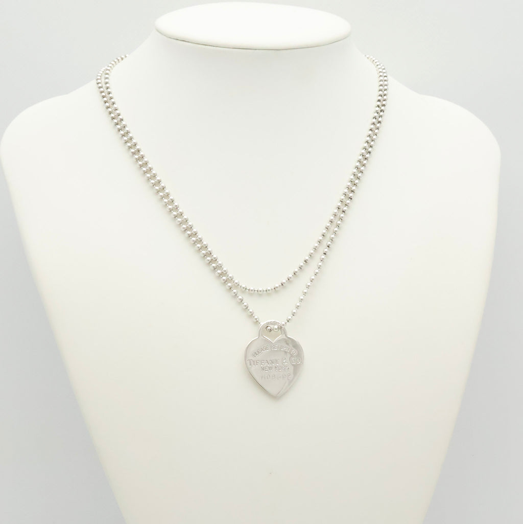 TIFFANY&Co. リターントゥ ティファニー ハート タグ ボール チェーン ネックレス AG925