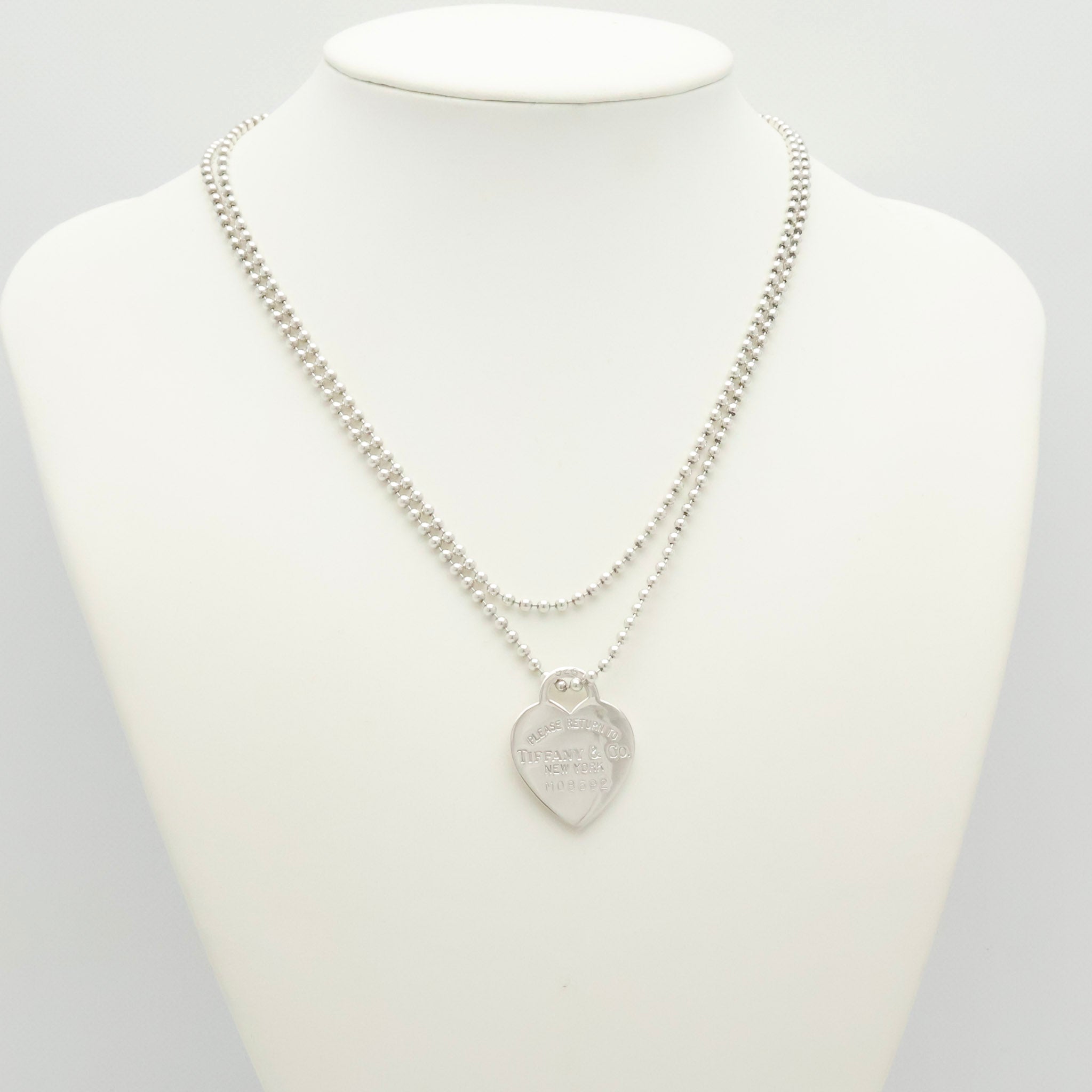 TIFFANY&Co. リターントゥ ティファニー ハート タグ ボール チェーン ネックレス AG925