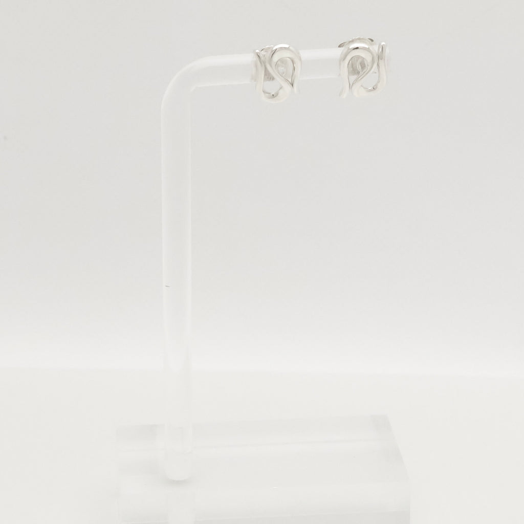 TIFFANY&Co. オープン ウェーブ エルサペレッティ スタッド ピアス AG925