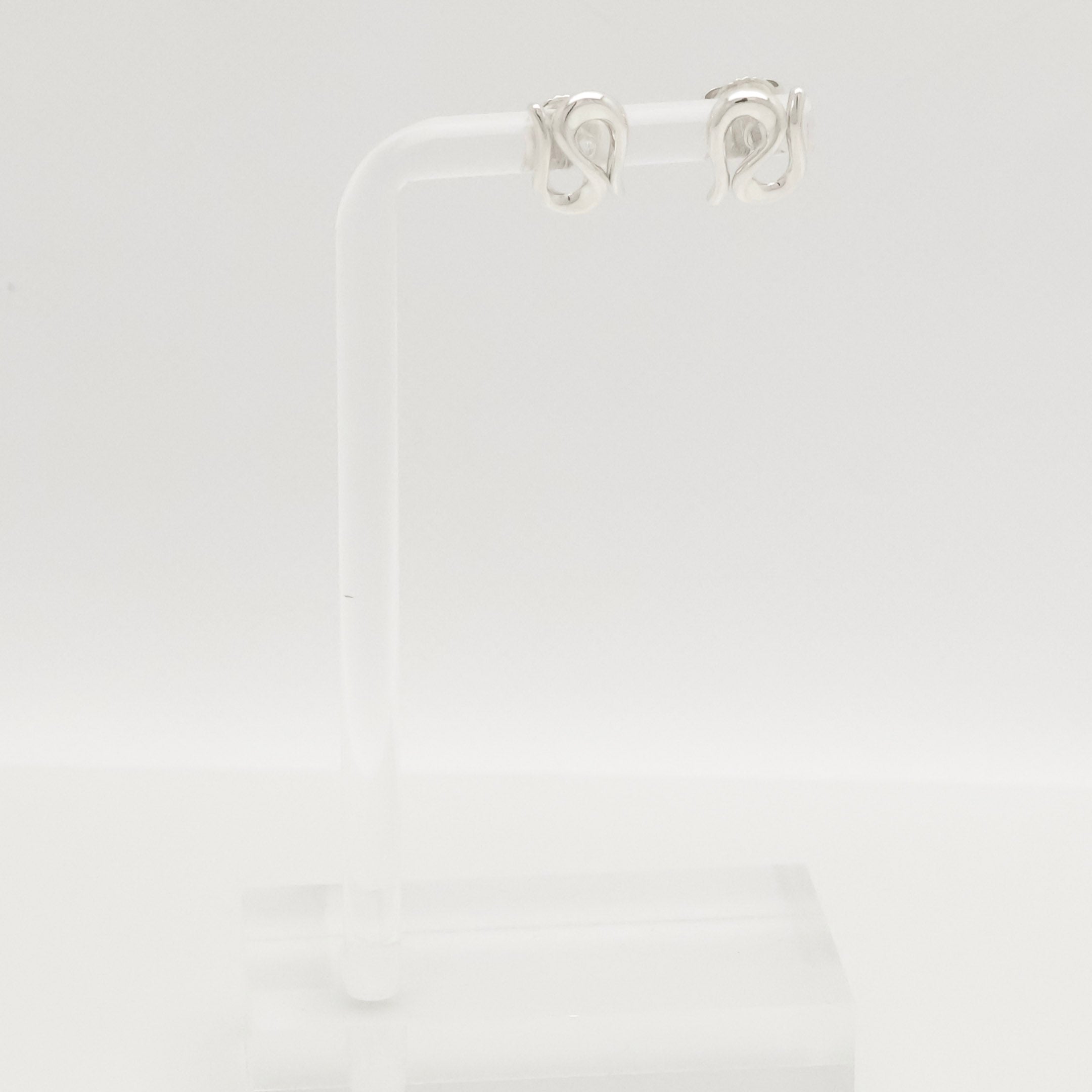 TIFFANY&Co. オープン ウェーブ エルサペレッティ スタッド ピアス AG925