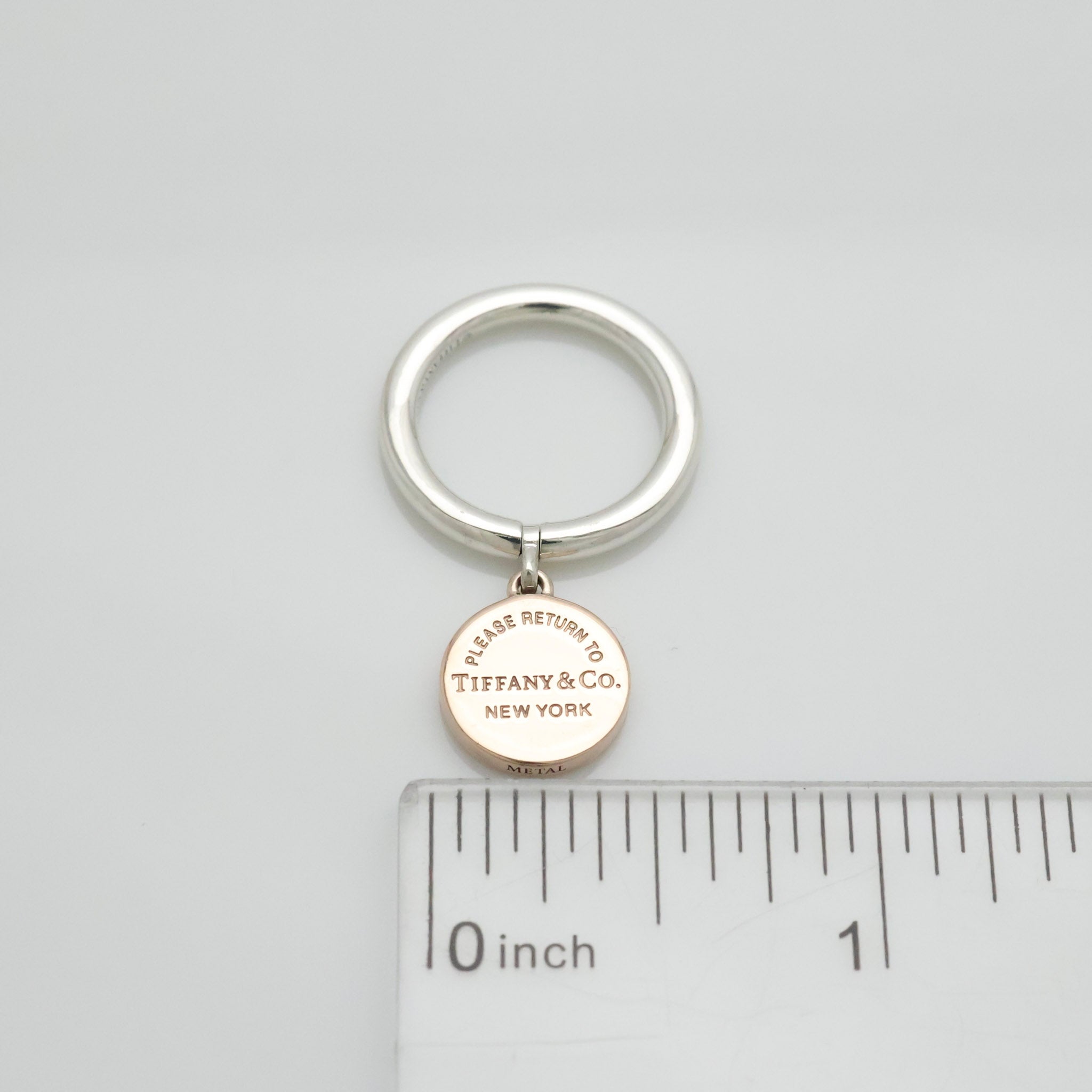 TIFFANY&Co. リターントゥ ティファニー ラウンド タグ ルベドメタル リング 7 号 AG925