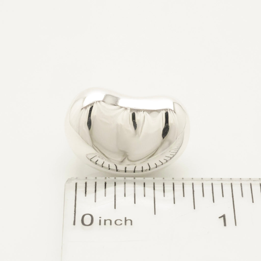 Tiffany & Co. Large Peretti 20mm Bean Clip-On Earrings Sterling Silver 925