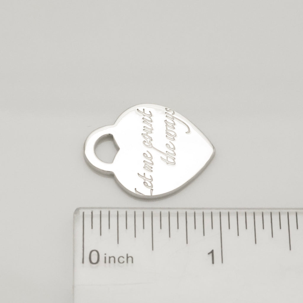 TIFFANY&Co. ノーツ ハートタグ ペンダント チャーム AG925